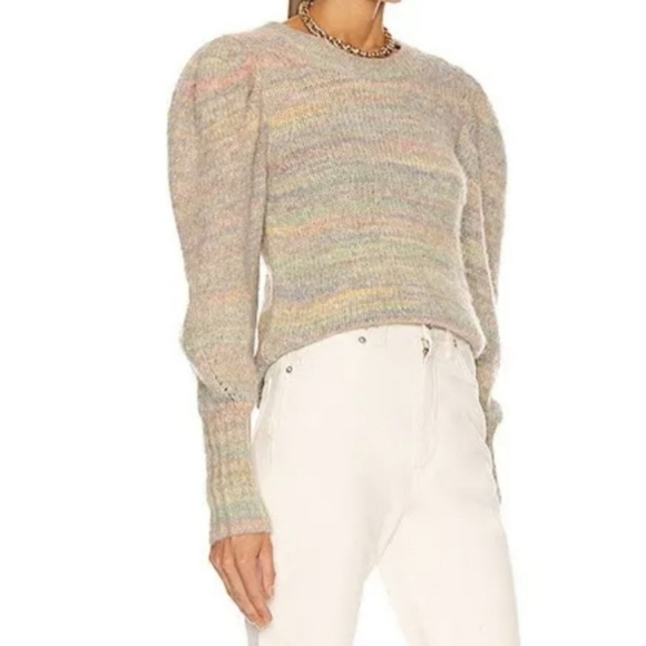 LoveShackFancy Aquarius Wool Blend Rainbow Sweater - Picture 5 of 14